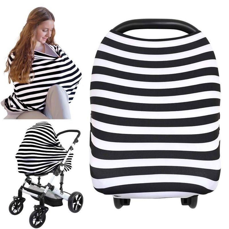 KeaBabies Multi-Use Nursing Cover - BFF Black