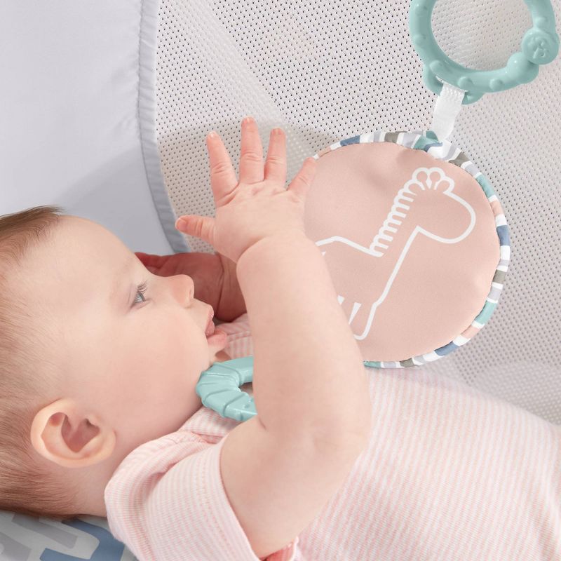 Simmons Kids' Silent Auto Gliding Deluxe Bassinet - Embossed Paisley