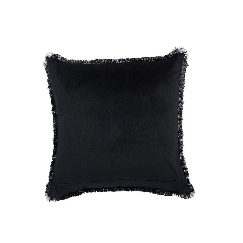 18"x18" Finley Square Throw Pillow Black - Sure Fit