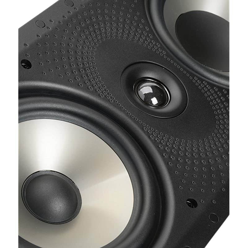 265-RT 3-way In-Wall Speaker - The Vanishing Series | Easily Fits in Ceiling/Wall | High-Performance Audio - Use in Front, Rear or as Surrounds | With Power Port & Paintable Grille Black/White