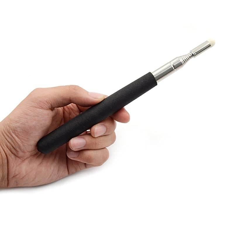 1Pc Telescopic Teachers Pointer Stick,Teaching Pointer,Extendable Retractable Hand Pointers Handheld Presenter Classroom Whiteboard Pointer,Black