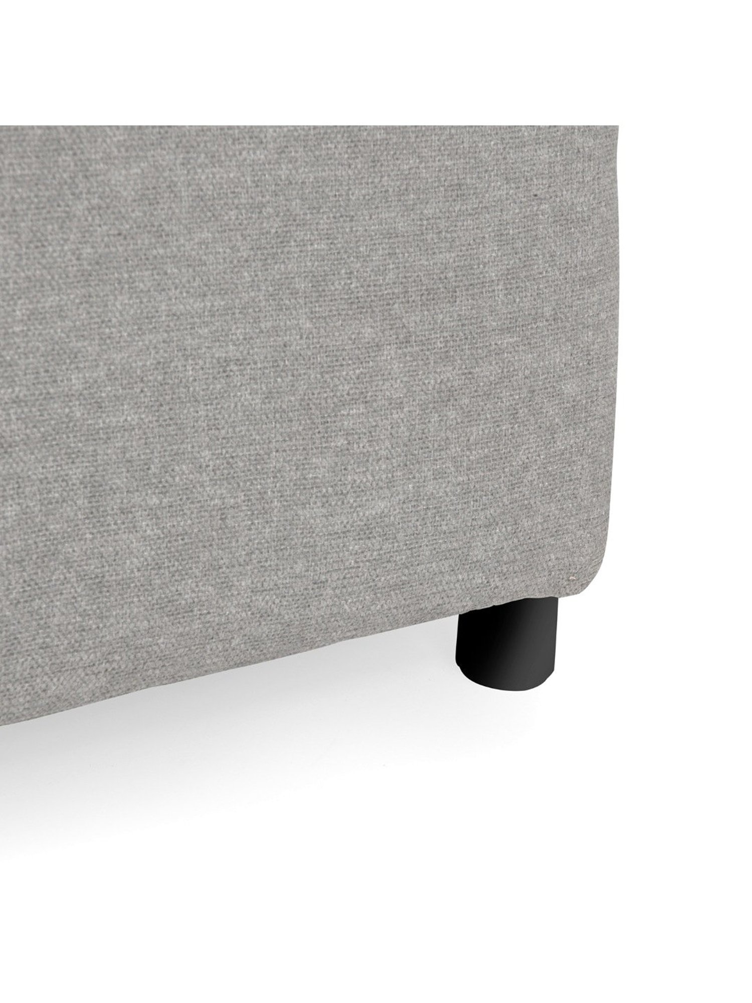 Duroflex Zivo Plus Grey Solid Wood Ottoman