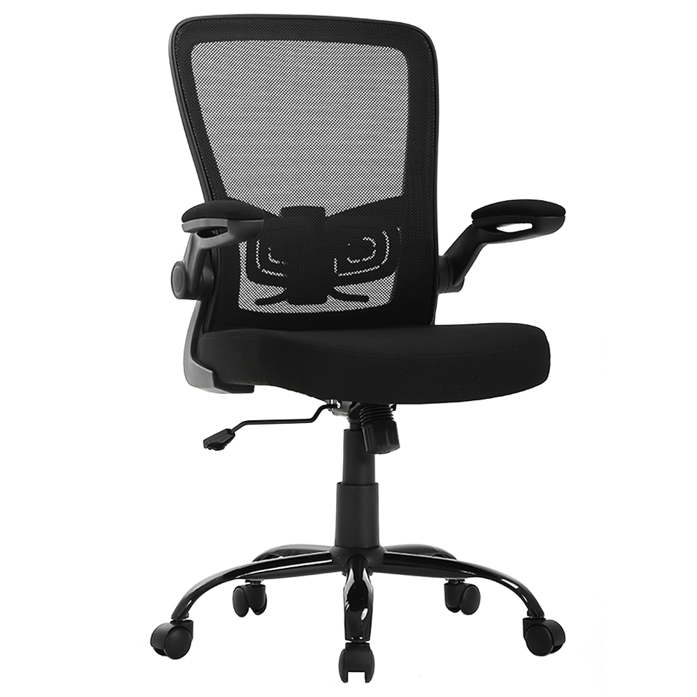 Executive Rolling Swivel Chair, Computer Chair with Lumbar Support Desk Task Chair for Women, Men(Black)