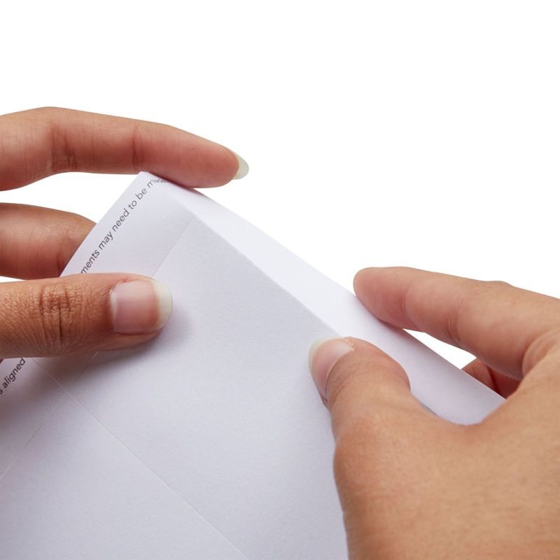 JAM Paper 8 5/8'' x 11 1/2'' 6pk Plastic 3 Hole Punch Binder Envelopes, Hook & Loop Closure, 1" Expansion - Multicolor