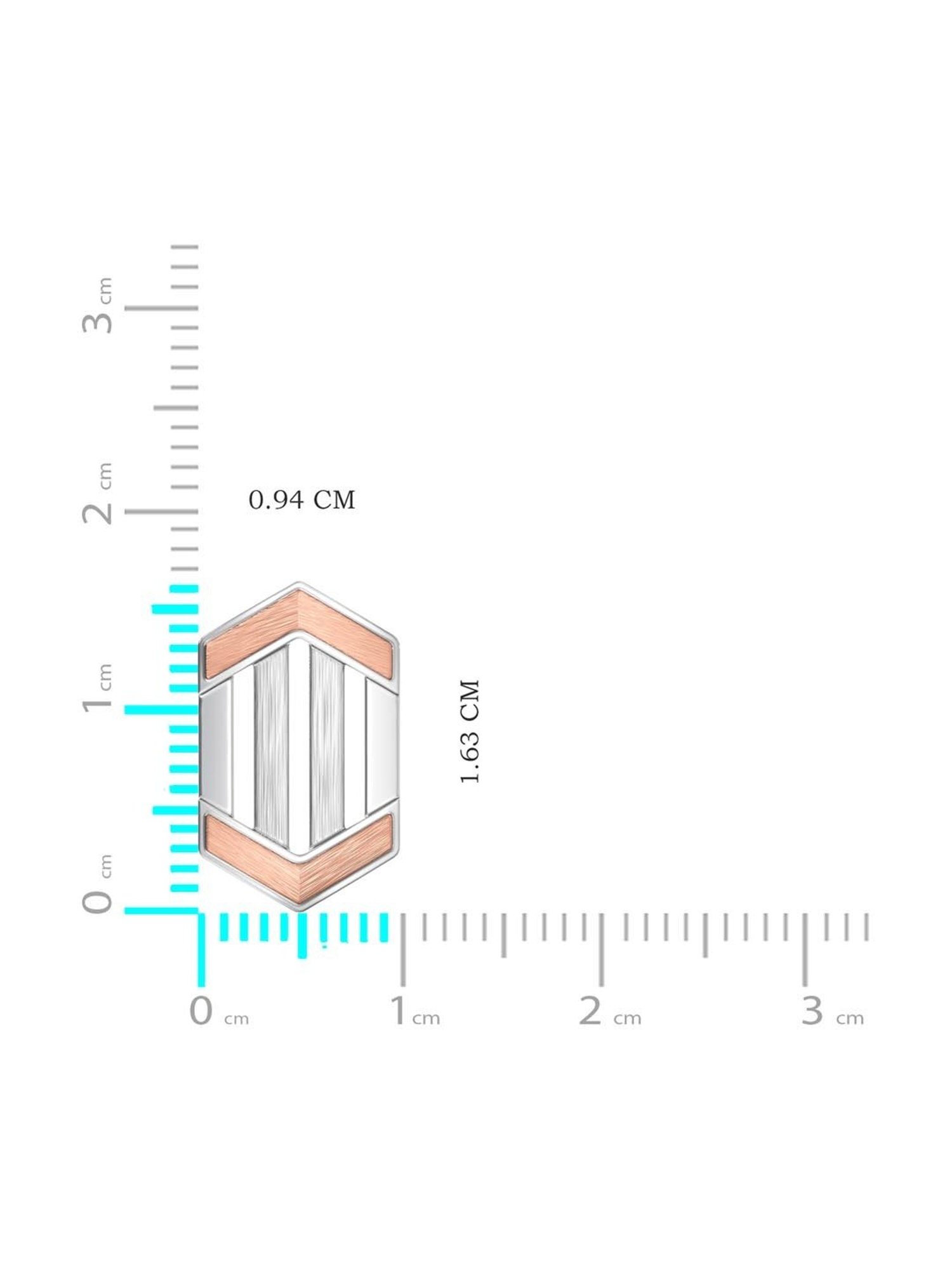 Joyalukkas 950 Platinum Trendy Hinged Earrings