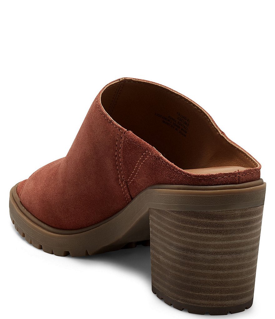 Lucky Brand Dalliey Suede Lug Sole Slides