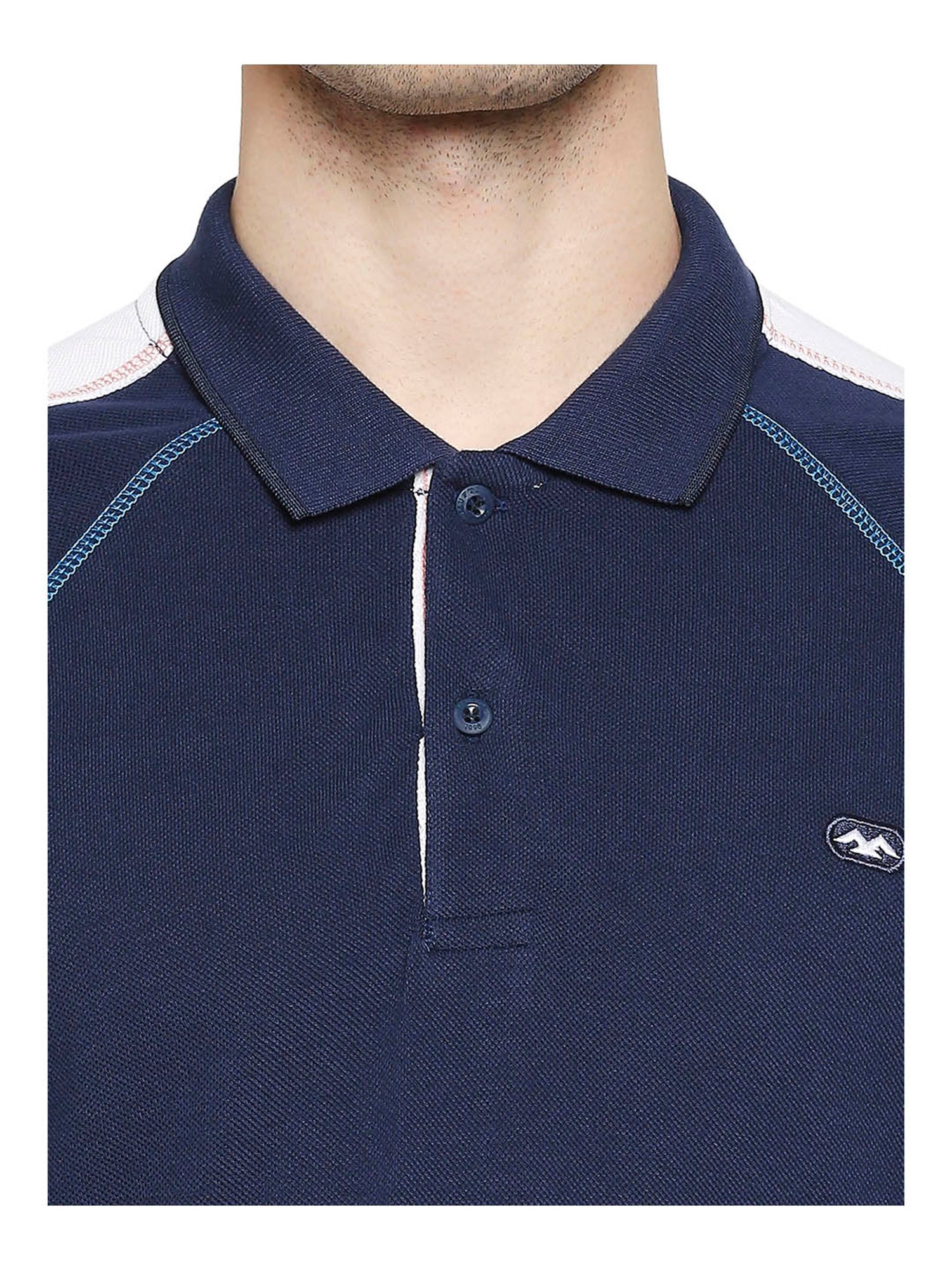 Mufti Navy Slim Fit Polo T-Shirt