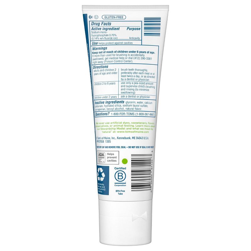 Tom's Of Maine Luminous White Toothpaste Clean Mint - 4oz/3pk