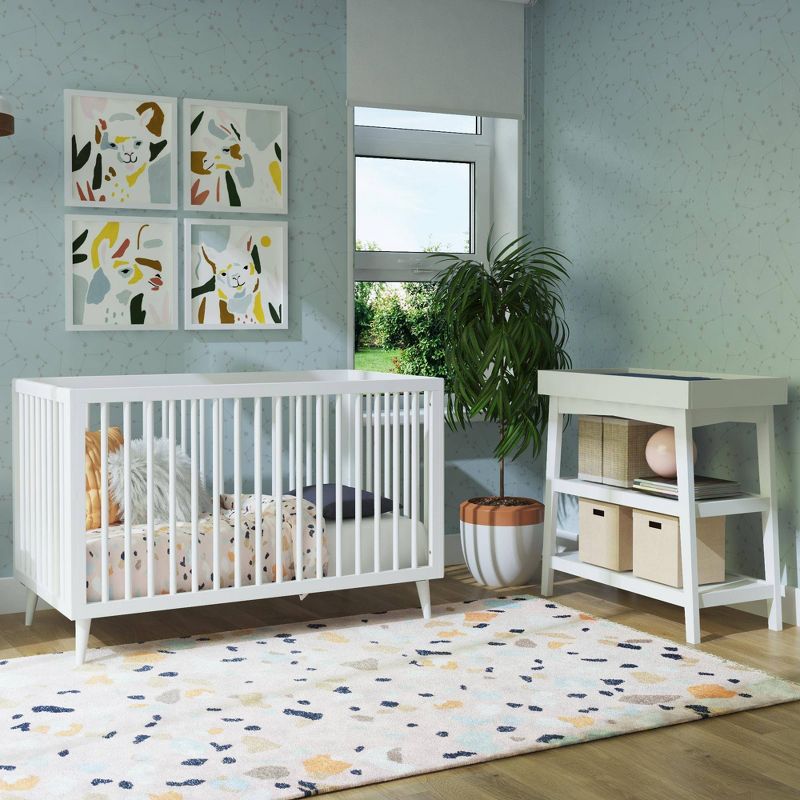Novogratz Harper 3-in-1 Crib - White