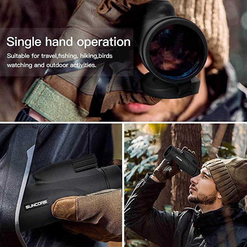 Monocular Telescope with Low Night Vision  High Power Monoculars for Adults and Kids with Tripod and Smartphone Holder for Bird Watching Hunting Camping Travelling Wildlife Secenery