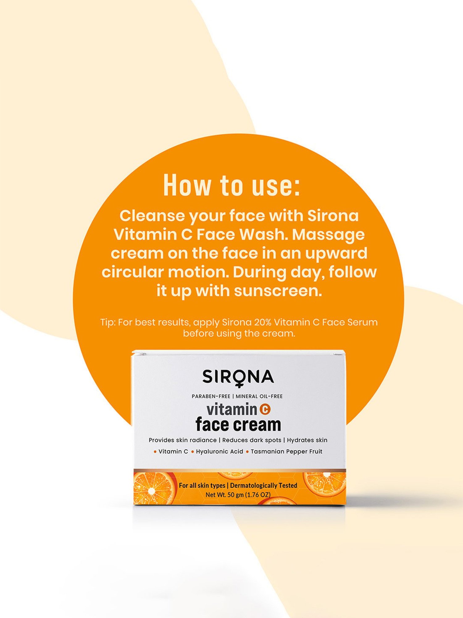 Sirona Vitamin C Face Cream - 50 gm