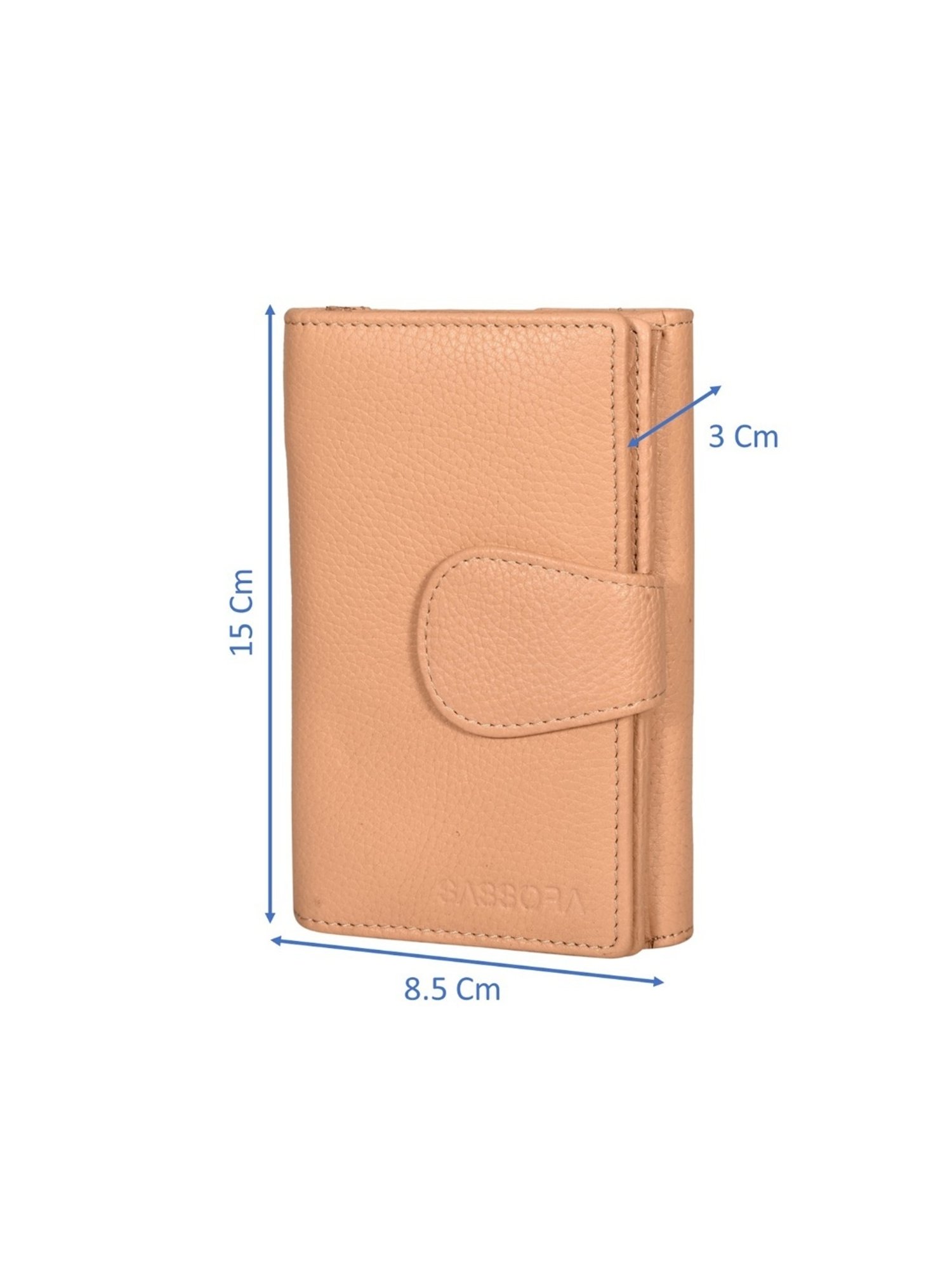 SASSORA QIU Beige Leather Wallet