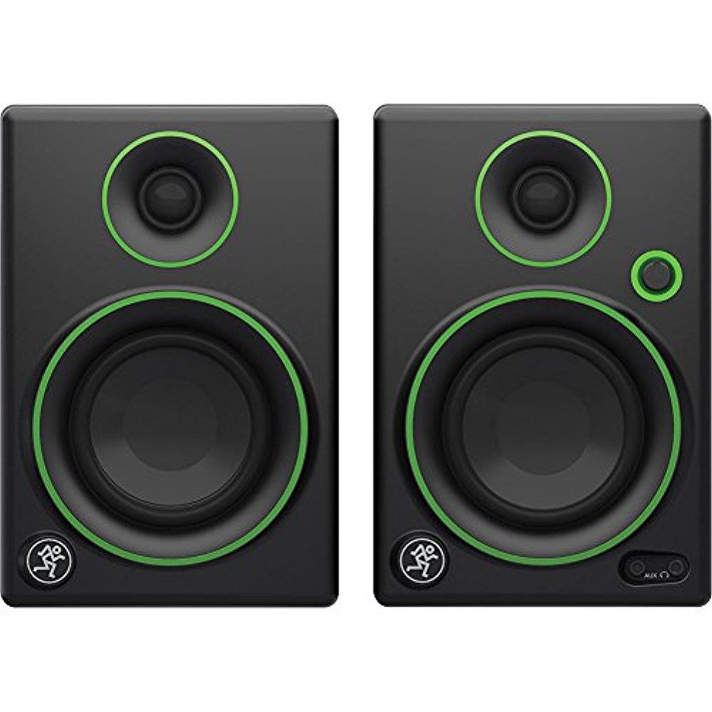 Mackie CR Series CR3 - 3 Creative Reference Multimedia Monitor Pair Bundle with 3x Cables and Fibertique Cloth