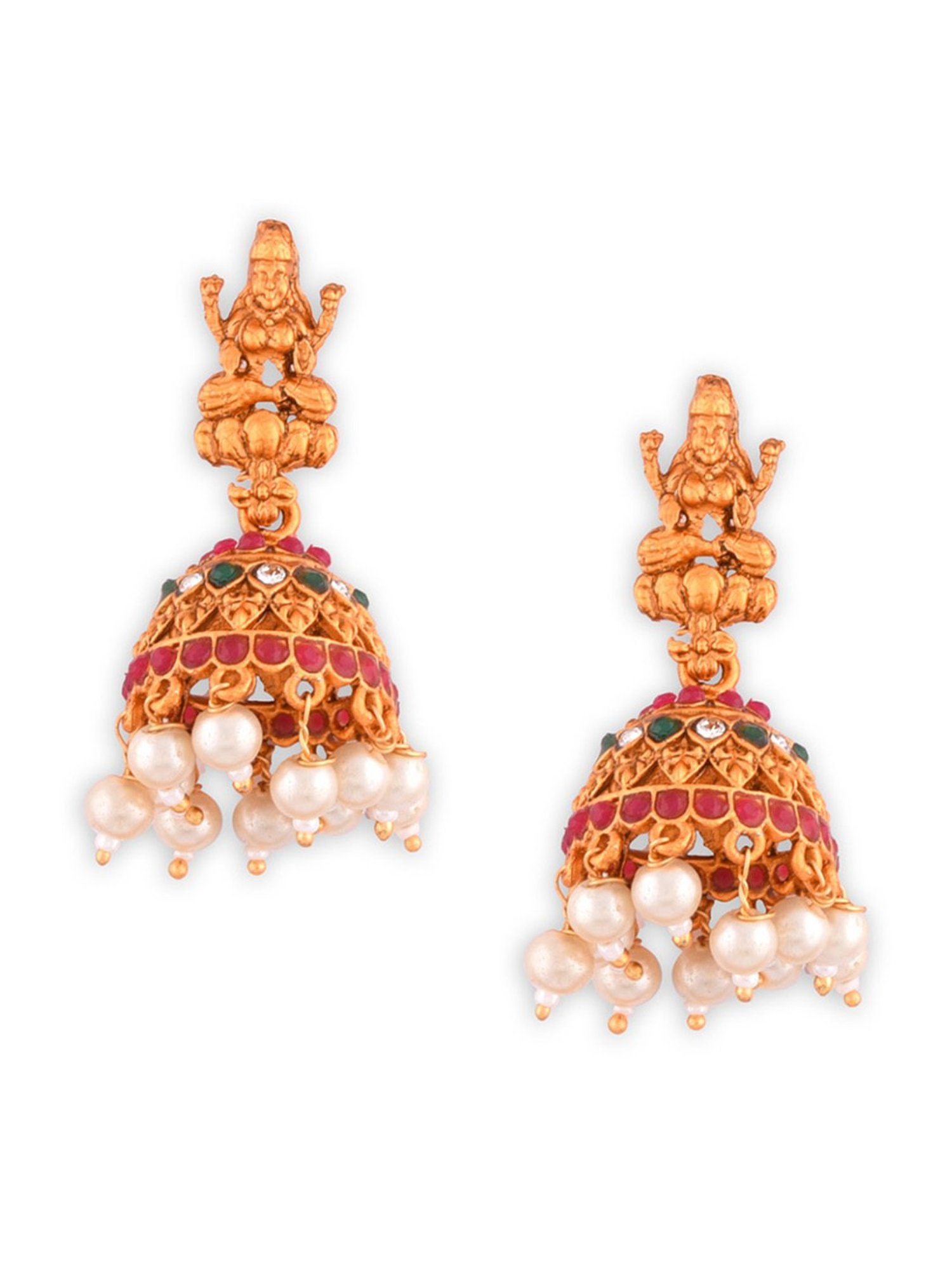 Fida Ethnic South Indian Antique Multicolor Jewellery Set