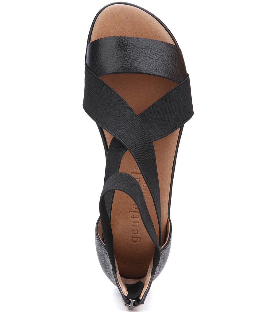 Gentle Souls Break Elastic Leather Sandals