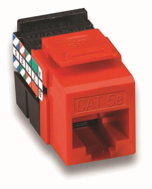 Snap In CAT5e Module Red
