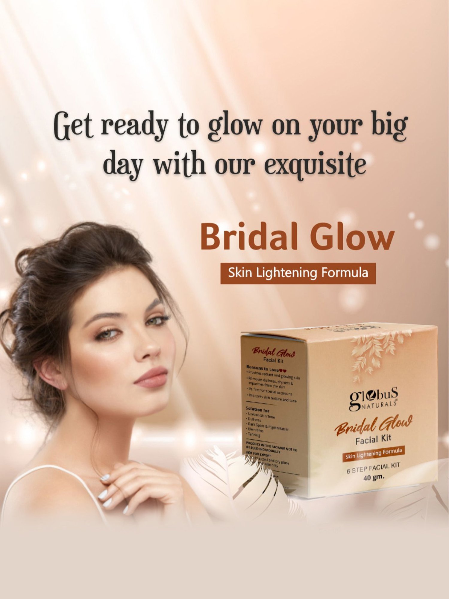 Globus Naturals Red Wine & Bridal Glow Facial Kit Combo