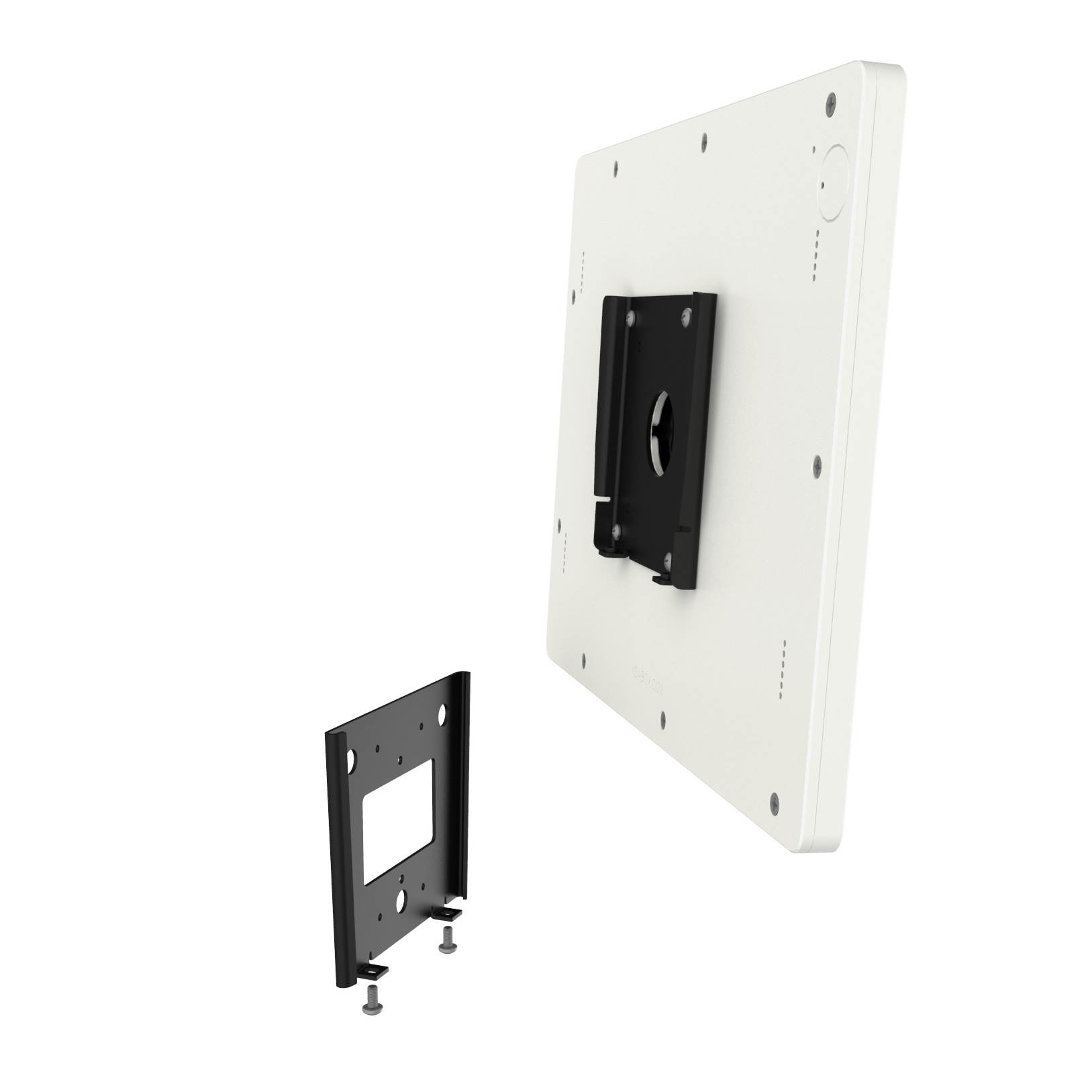 VidaMount White Enclosure and Fixed Permanent Glass Mount [Bundle] compatible with iPad Pro 12.9" (1st/2nd Gen)