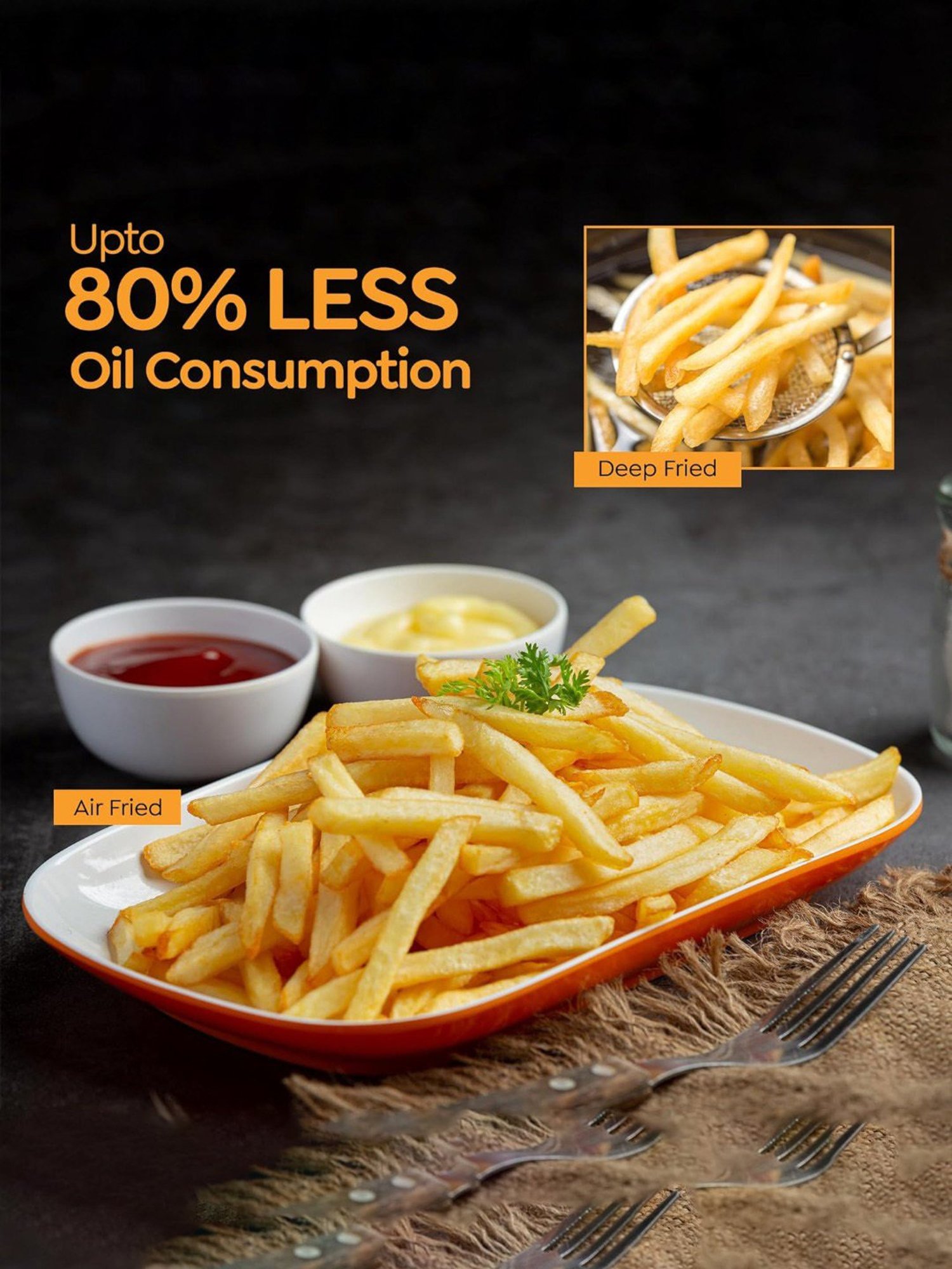 Prestige Nutrifry Black Plastic Electric Digital Touch Airfryer 4.5L