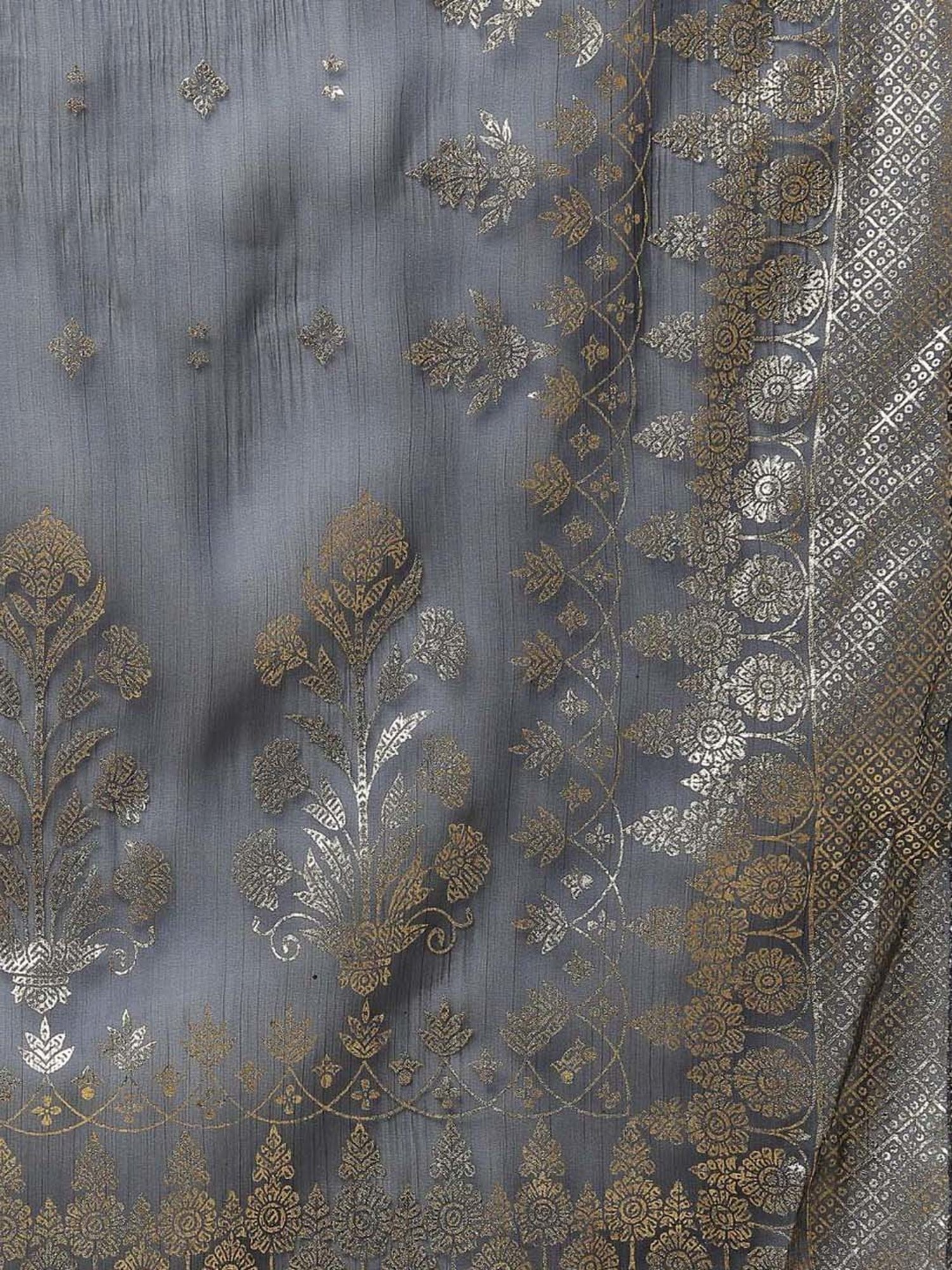 Aurelia Navy Printed Dupatta