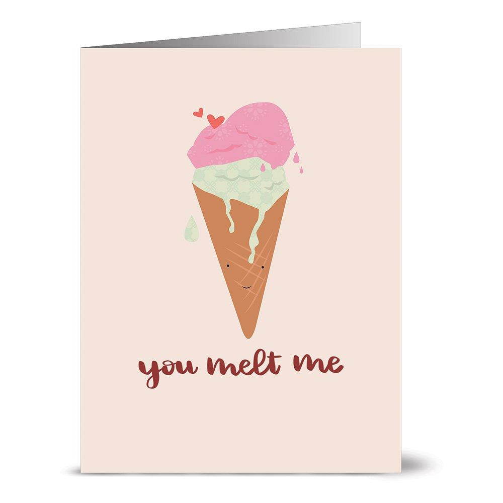 72 Note Cards - Punny Love - Blank Cards - Kraft Envelopes Included