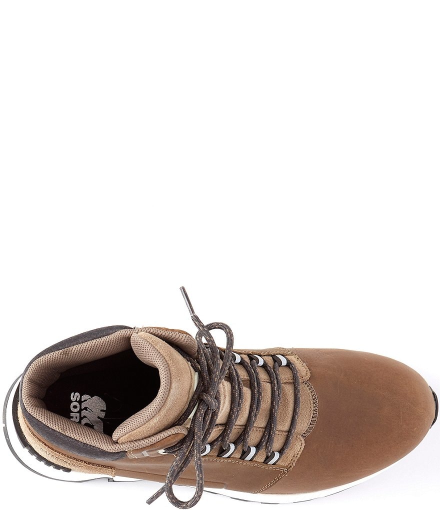 Sorel Men's Mac Hill Mid Leather Suede Lace-Up Waterproof Boots