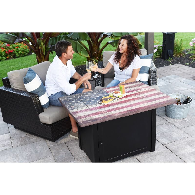 Americana 40"x28" Rectangular Gas Outdoor Fire Pit - Endless Summer