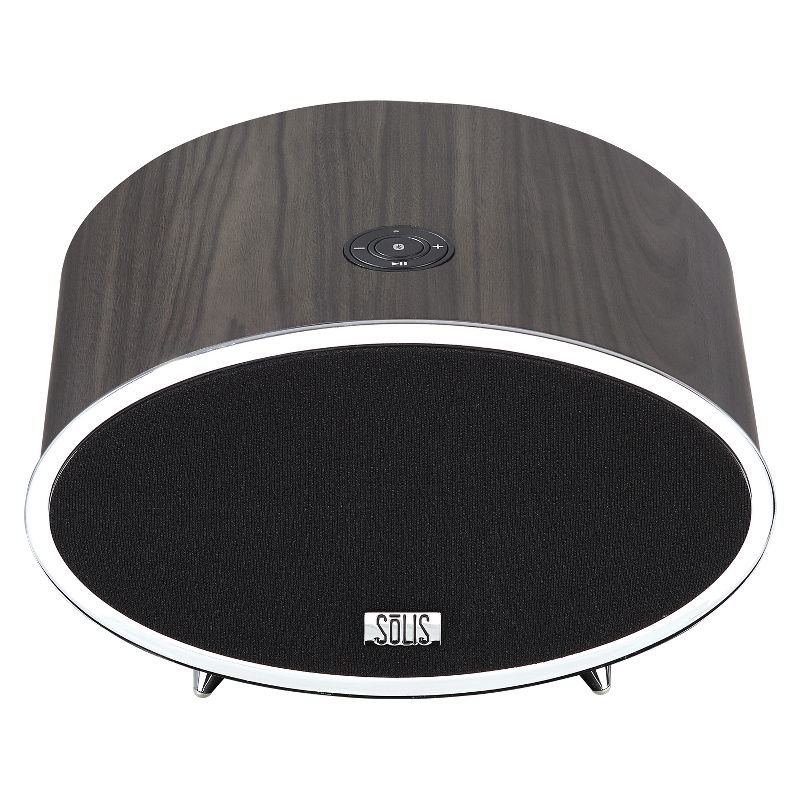 SOLIS Bluetooth/Wi-Fi Stereo Smart Speaker with Chromecast built-in - Dark Brown Wood (SO-6000)