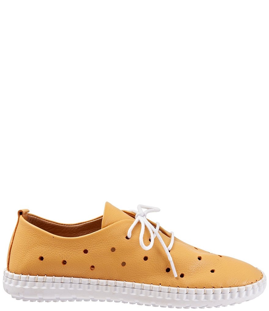 Bueno Dallas Perforated Leather Sneakers