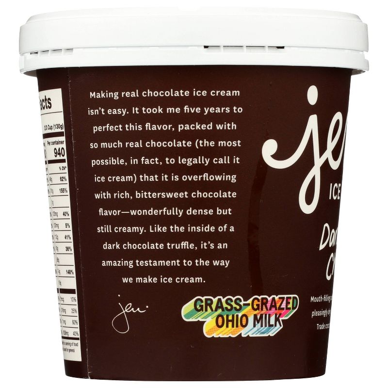 Jeni's Darkest Chocolate Ice Cream - 16oz
