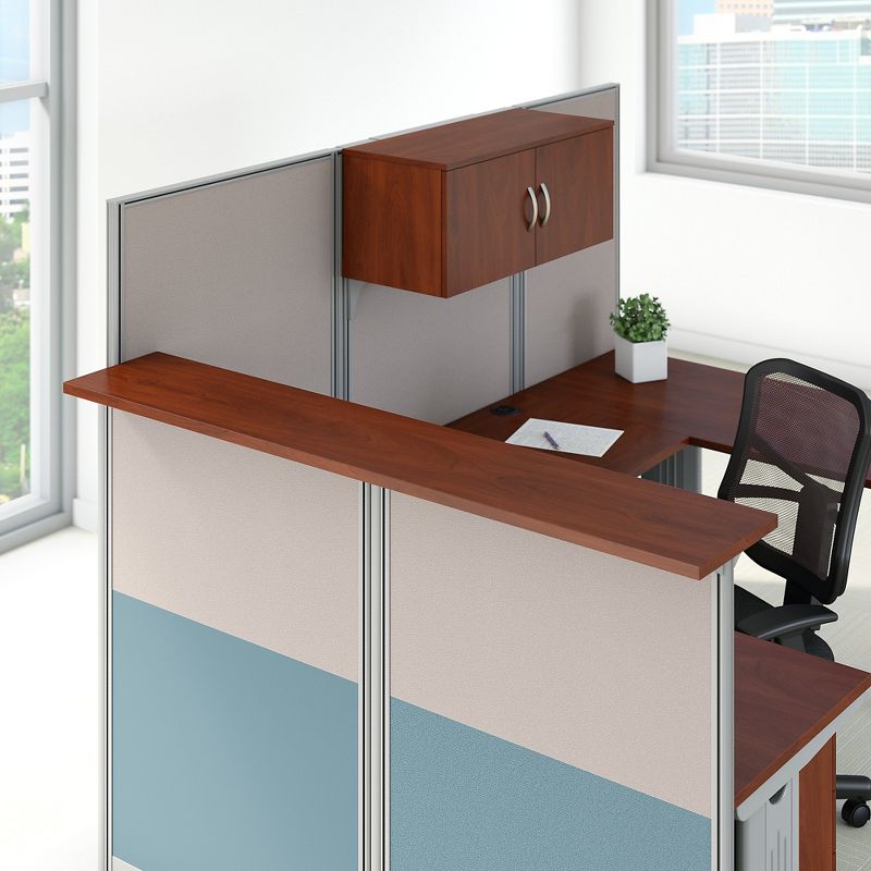 Bush Reception Gallery Shelf Office-in-an-Hour Hansen Cherry WC3649103