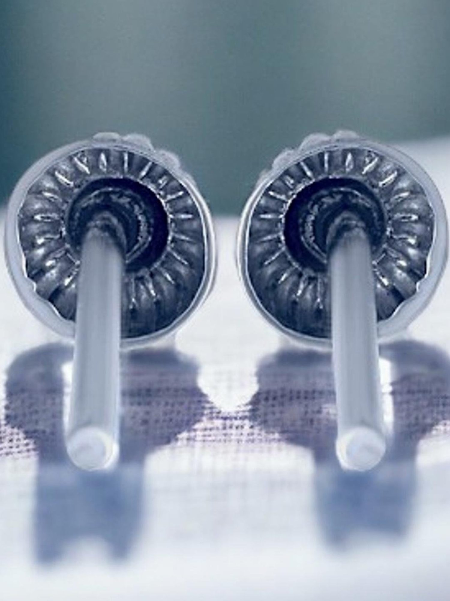 Rihi by P.C. Chandra Jewellers 92.5 Sterling Silver Small Stud Earrings for Women & Girls