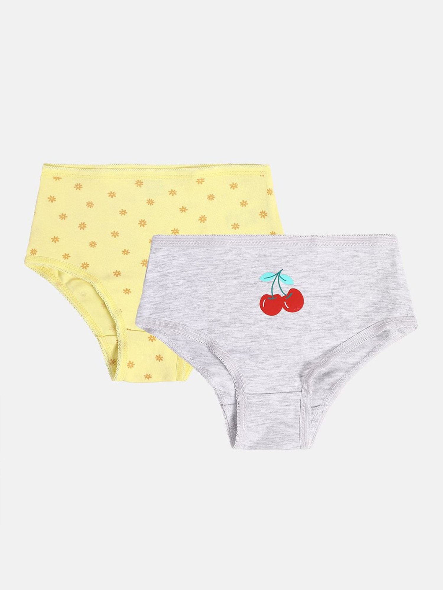 Y&F Kids by Westside Beige Printed Cotton Briefs - Pack of 5