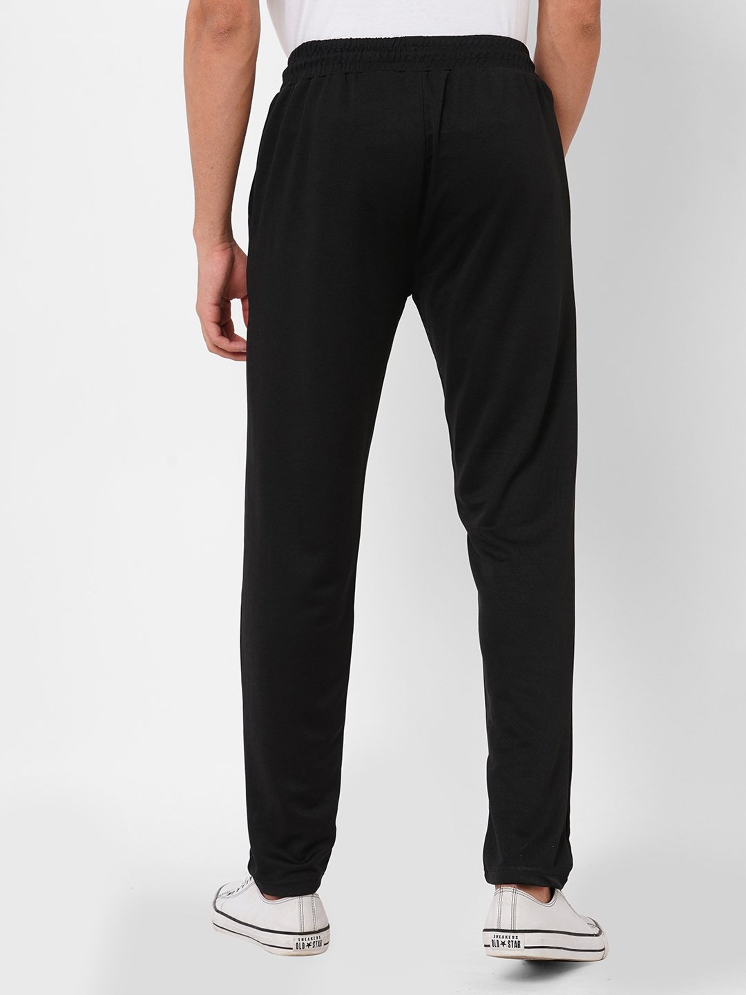 Fitz Black Slim Fit Trackpants