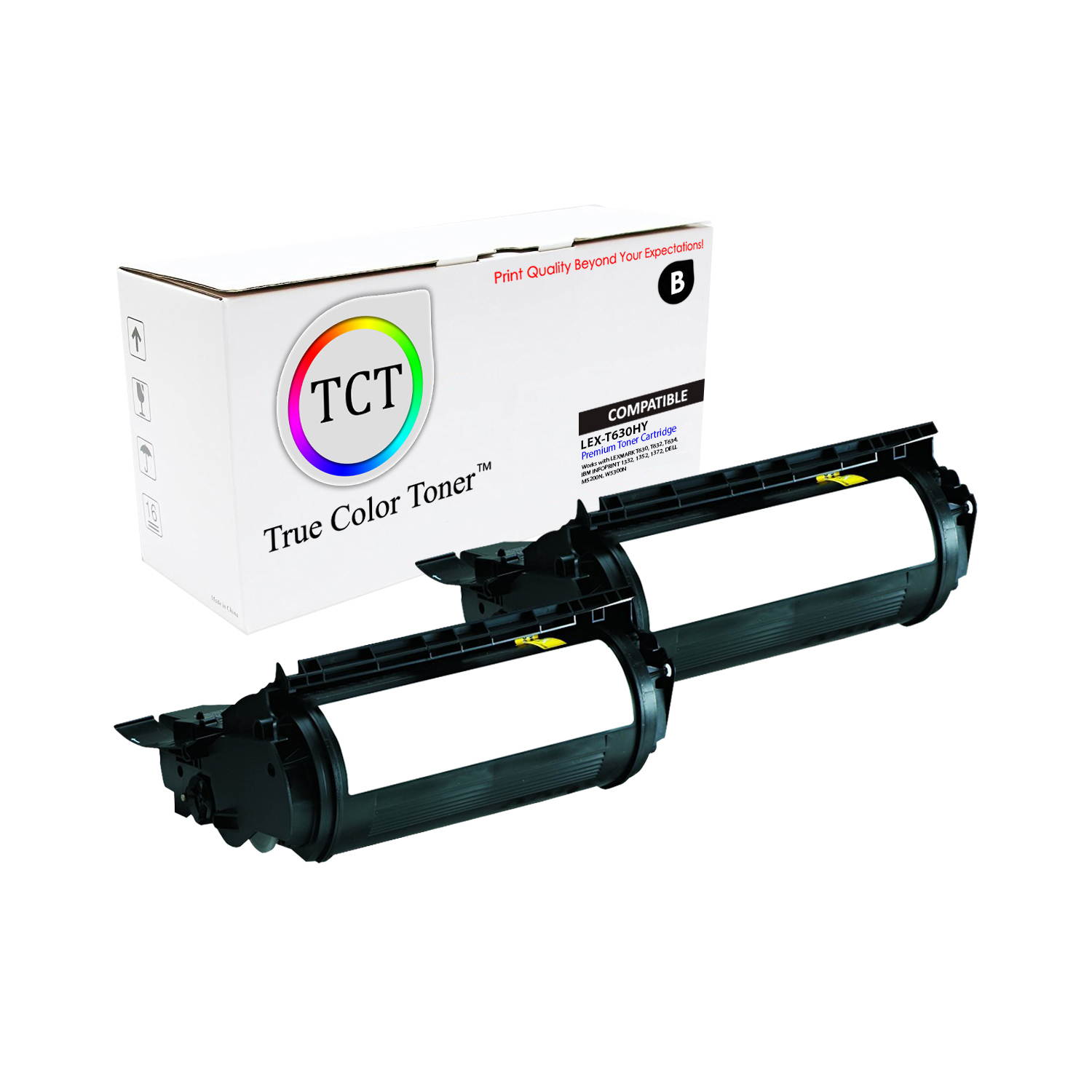 TCT Premium Compatible Toner Cartridge Replacement for Lexmark 12A7468 Black High Yield works with Lexmark T630 T632 T634, IBM Inforprint 1332 1352 1372, Dell M5200N Printers (21,000 Pages) - 2 Pack