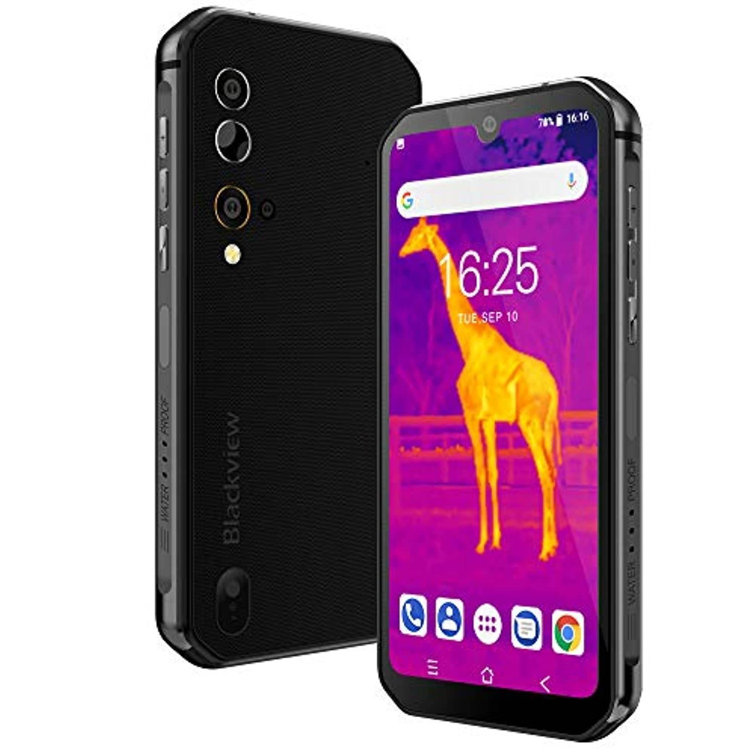 Rugged Smartphone,Blackview BV9900 Pro Helio P90 8GB+128GB Rugged Unlocked Phones with Thermal Imaging 48MP+16MP,5.84" FHD+ Display 4G Global LTE GSM AT and T T-Mobile IP68 - Grey (BOS-BV9900Pro-Grey)