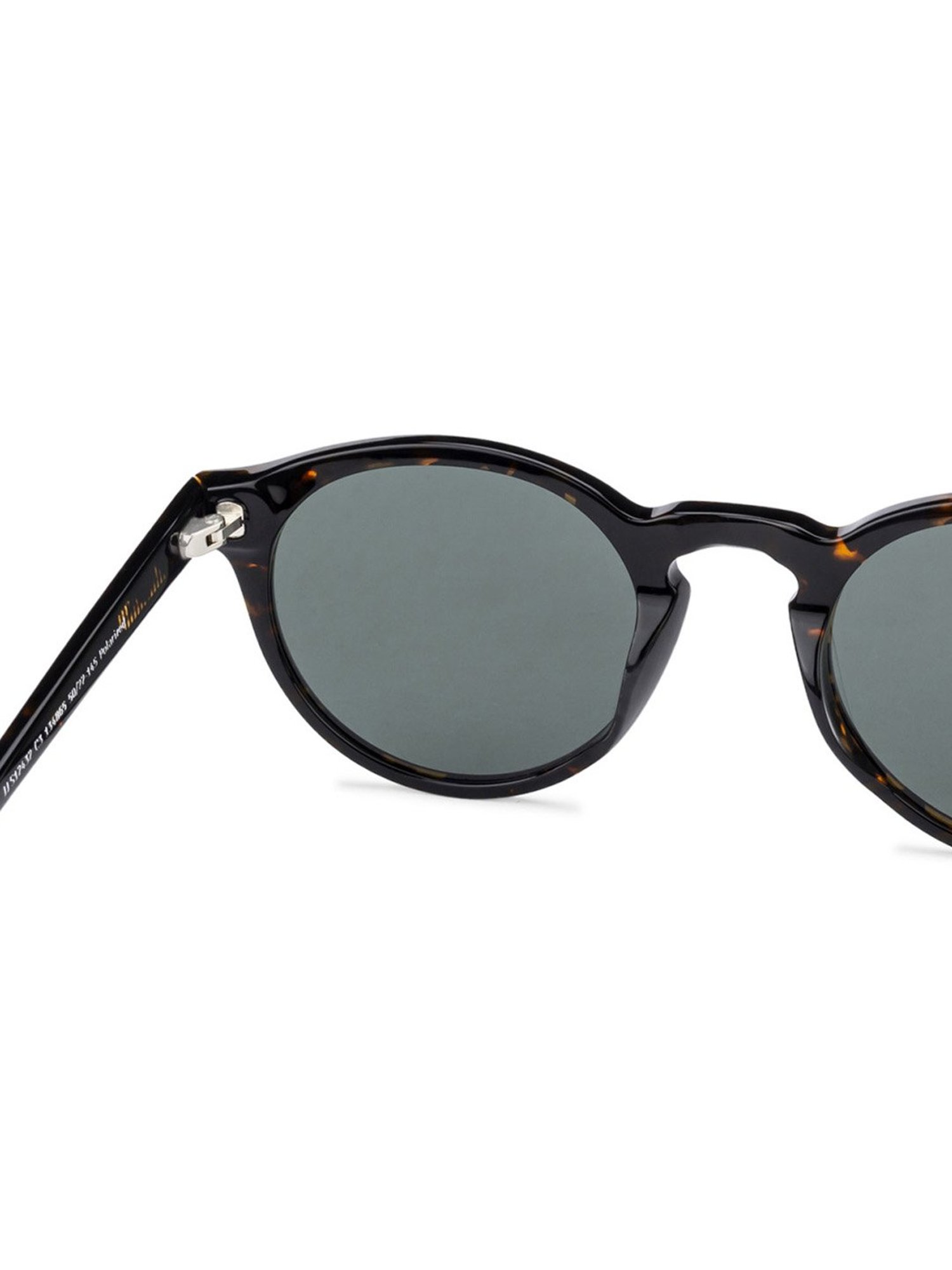 John Jacobs JJ S12432 Green Polarized Round Sunglasses