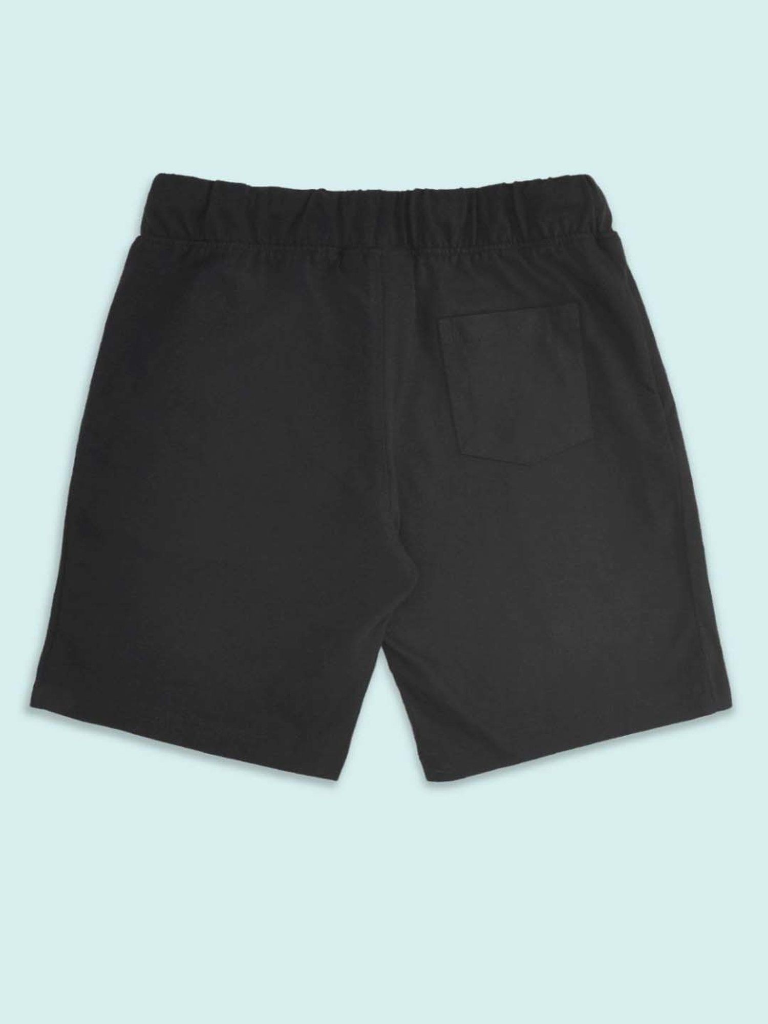 Pantaloons Baby Kids Green & Black Cotton Printed Shorts