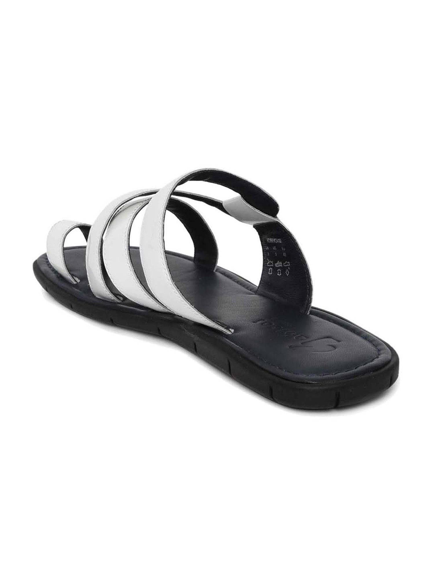 Gabicci Men's White Toe Ring Sandals