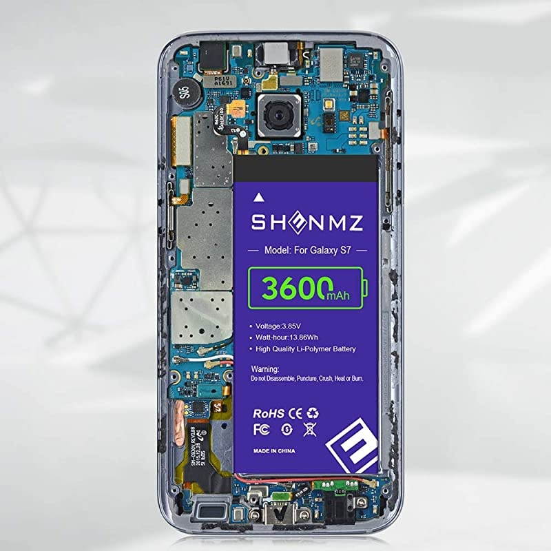 Galaxy S7 Battery 3600mAh LiPolymer Internal Battery EBBG930ABE Replacement Battery for Samsung Galaxy S7 G930 G930V G930A G930T G930P with Complete Replacement Kits 18 Months Warranty