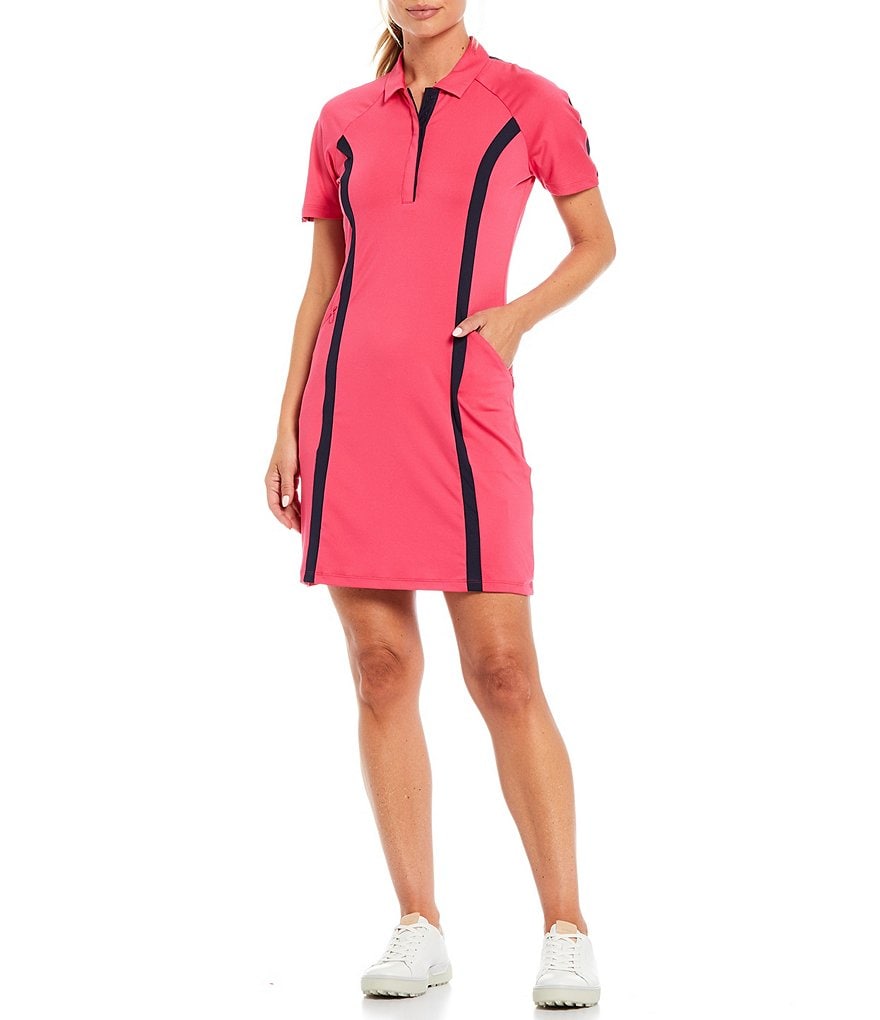 Callaway Point Collar Short Sleeve Colorblock Swing Tech&trade; Opti-Dri&trade; Dress