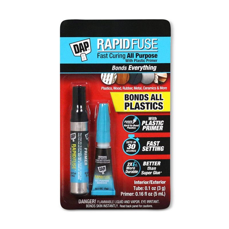 DAP Rapid Fuse Plastic Primer Adhesive Kit
