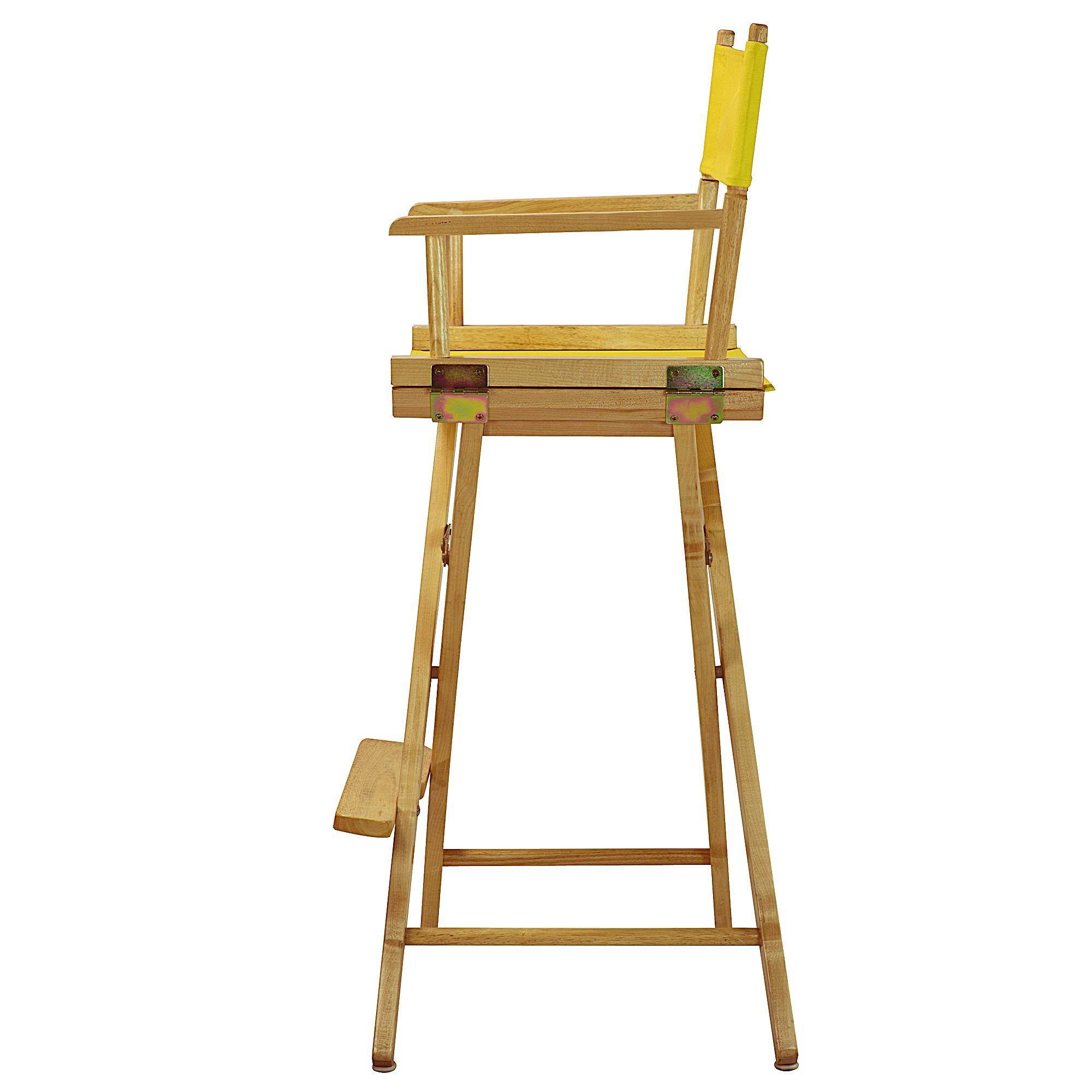 Casual Home 230-00-021-14 30 in. Directors Chair Natural Frame with Yellow Canvas