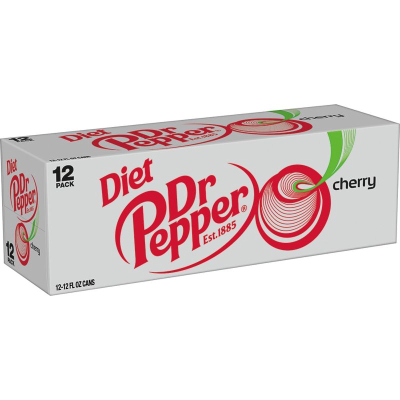 Diet Dr Pepper Cherry Soda - 12pk/12 fl oz Cans