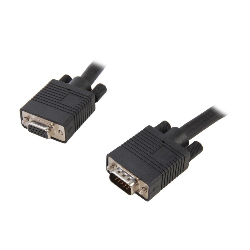 Fuji Labs 6Ft VGA Male to Female Monitor Extension Cable with Ferrite Core (4 Pack)