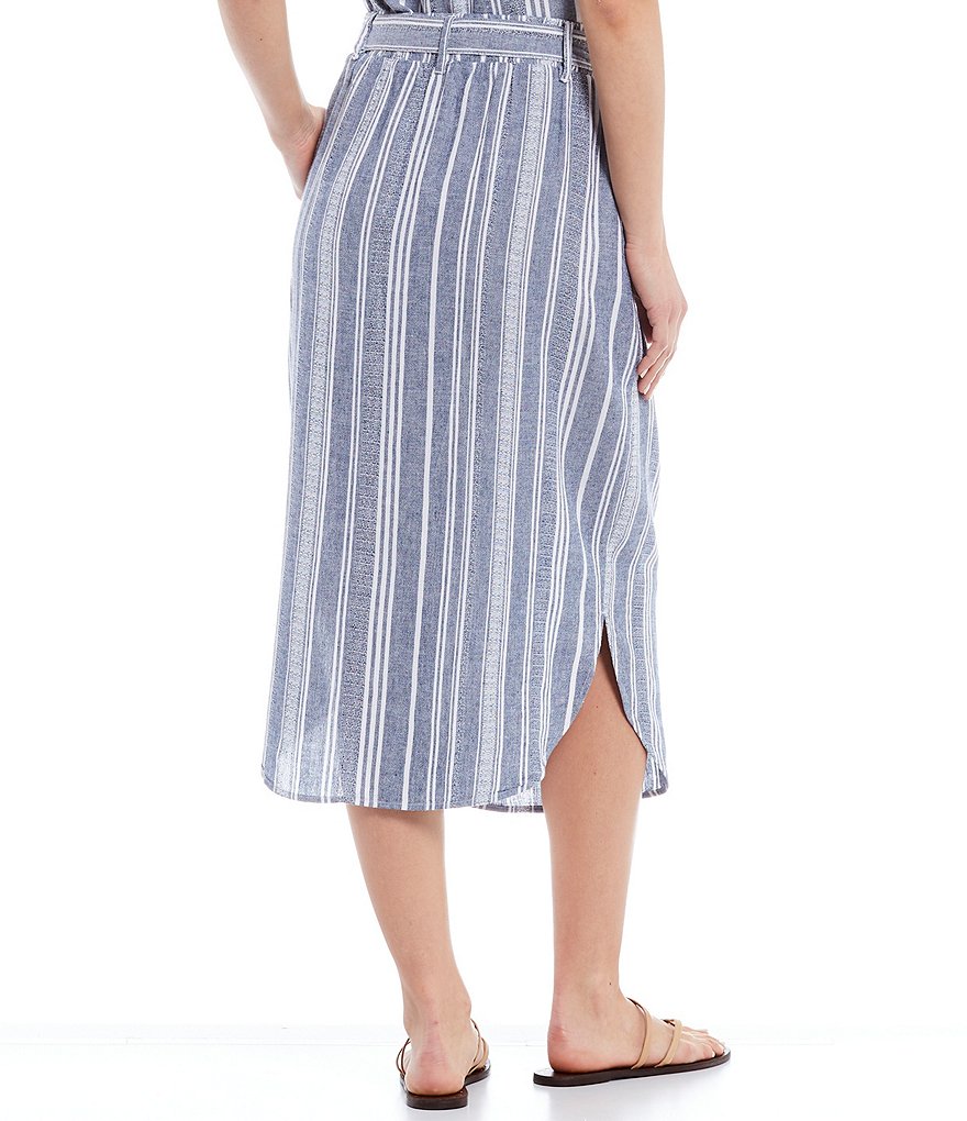 Cloth & Stone Curved Hem Coordinating Belted Skirt