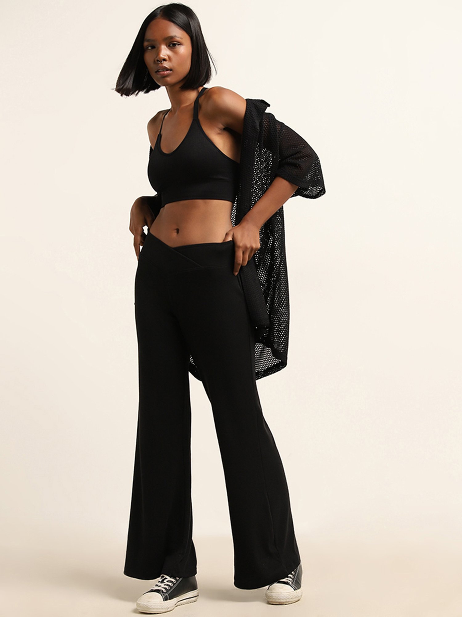 Superstar by Westside Black Ribbed Bralette