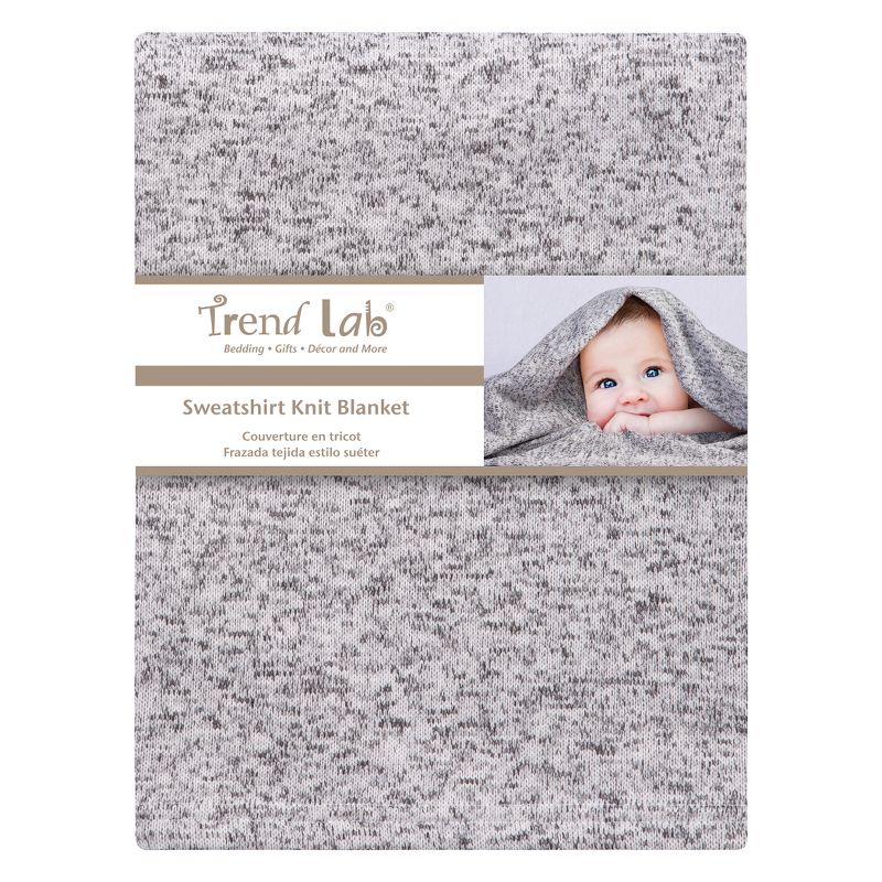 Trend Lab Sweatshirt Knit Baby Blanket - Gray