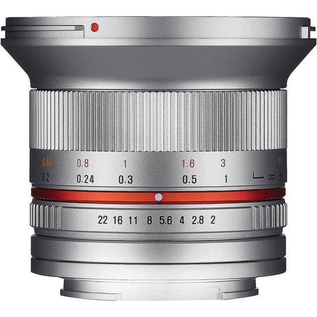 Samyang SY12M-MFT-SIL 12mm F2.0 Ultra Wide Angle Lens for Micro 4/3rds, Silver