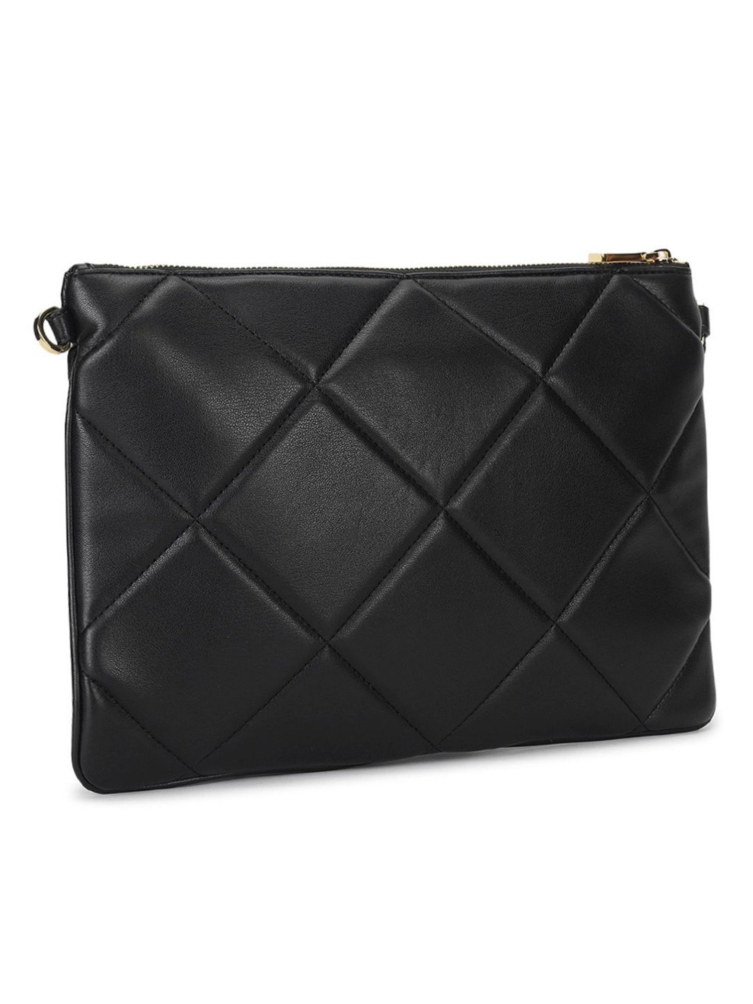 Pollini Black Quilted Small Shoulder Bag
